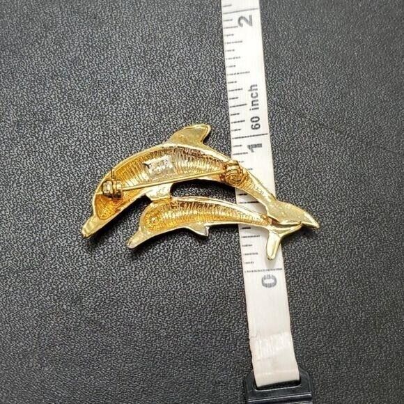 AAI vintage multi tone dolphin brooch - Picture 5 of 8